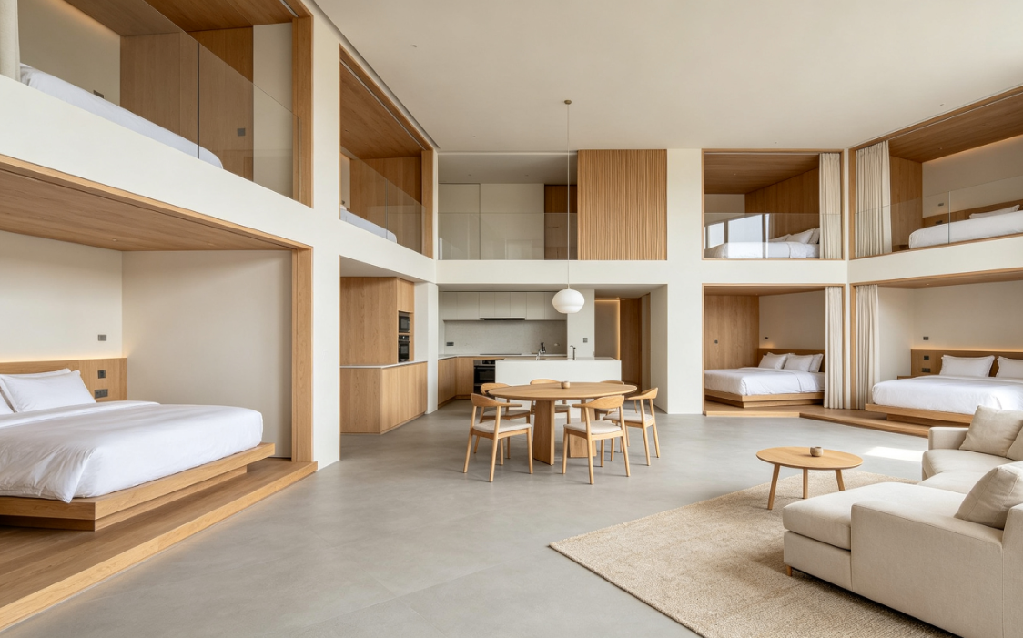 Three-Bedroom Apartment – 5–6 Guests | Family & Group Stay